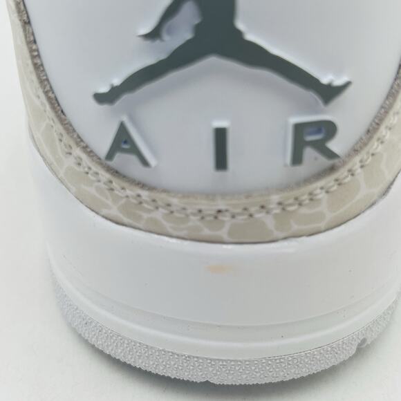 Nike Air Jordan 3 Retro White Silver Sneakers CT8532 111 Men Size 13 NEW main image 7